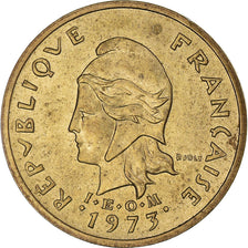 Moneta, Nuove Ebridi, 2 Francs, 1973, Paris, BB+, Nichel-ottone, KM:5.2