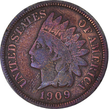 Moneta, Stati Uniti, Indian Head Cent, Cent, 1909, U.S. Mint, Philadelphia, MB+