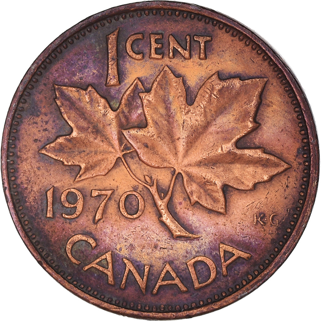 Coin, Canada, Cent, 1970, Royal Canadian Mint, VF(30-35), Bronze
