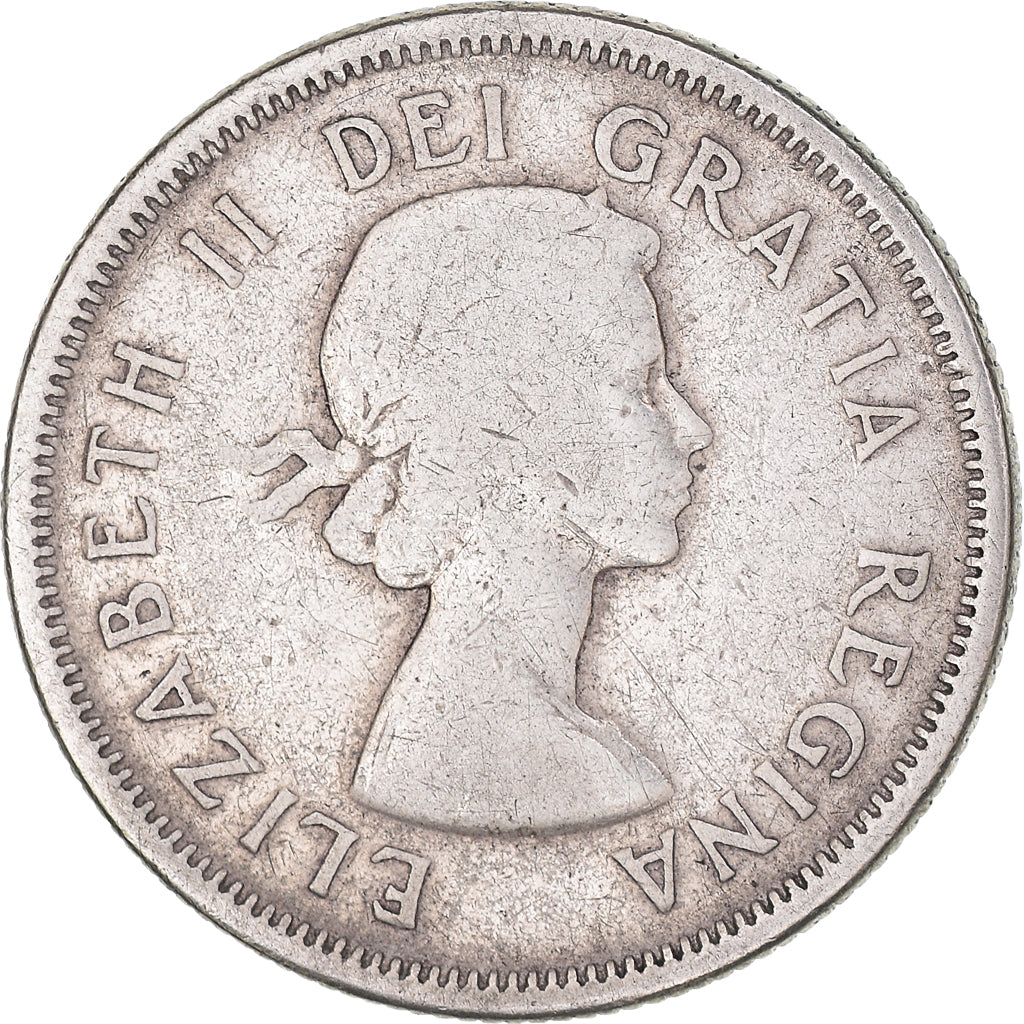 Coin, Canada, Elizabeth II, 25 Cents, 1959, Royal Canadian Mint, Ottawa