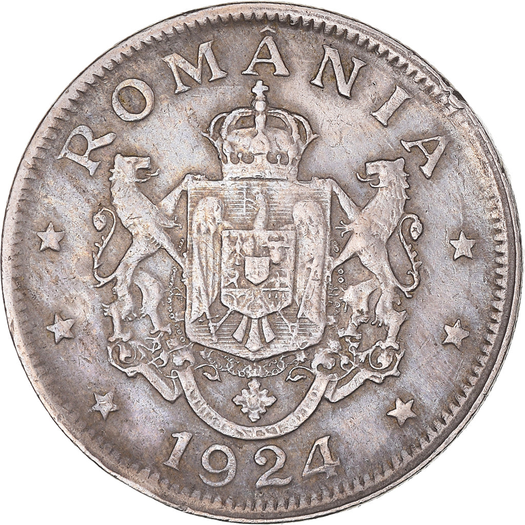 Monnaie, Roumanie, Ferdinand I, 2 Lei, 1924, Poissy, TB+, Cupro-nickel, KM:47