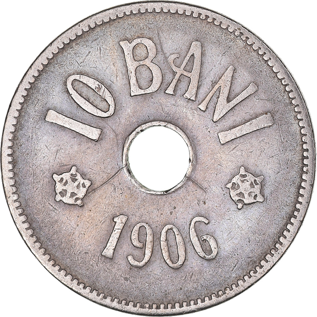 Coin, Romania, Carol I, 10 Bani, 1906, VF(30-35), Copper-nickel, KM:32