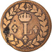 Monnaie, France, Louis XVIII, Decime, 1815, Strasbourg, B+, Bronze