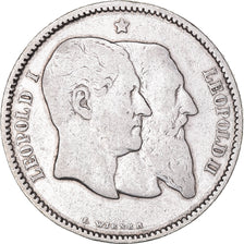 Coin, Belgium, Leopold II, Franc, 1880, VF(30-35), Silver, KM:38