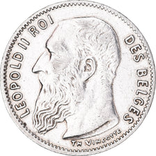 Moeda, Bélgica, 50 Centimes, 1907, VF(30-35), Prata, KM:60.1