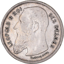 Münze, Belgien, 2 Francs, 2 Frank, 1904, SS, Silber, KM:58.1