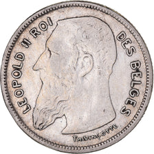 Moeda, Bélgica, 2 Francs, 2 Frank, 1904, EF(40-45), Prata, KM:58.1
