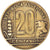 Moneda, Argentina, 20 Centavos, 1950, BC+, Aluminio - bronce, KM:42