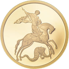 Moneta, Russia, Saint George, 50 Roubles, 2012, Moscow, 1/4 Oz, Proof, FDC, Oro