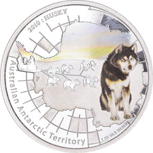 Coin, Australia, Elizabeth II, Husky, Dollar, 2010, Perth, 1 Oz, Proof, MS(63)