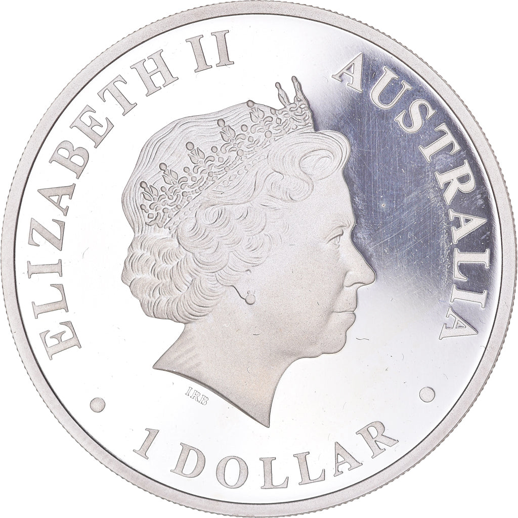 Coin, Australia, Elizabeth II, Husky, Dollar, 2010, Perth, 1 Oz, Proof, MS(63)