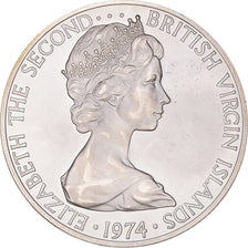 Coin, BRITISH VIRGIN ISLANDS, Elizabeth II, Dollar, 1974, Franklin Mint, U.S.A.