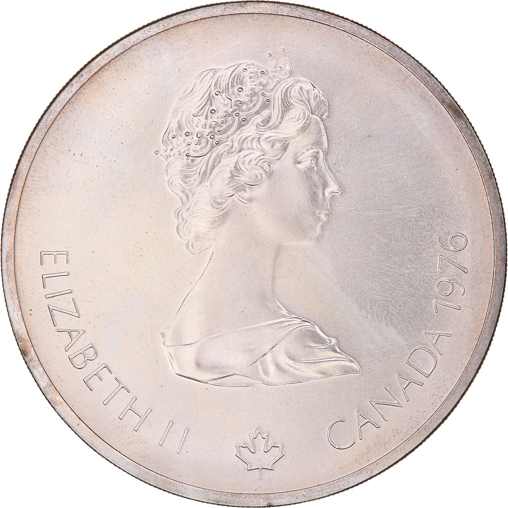 Coin, Canada, Elizabeth II, 1976 Olympics - Olympic Stadium, 10 Dollars, 1976