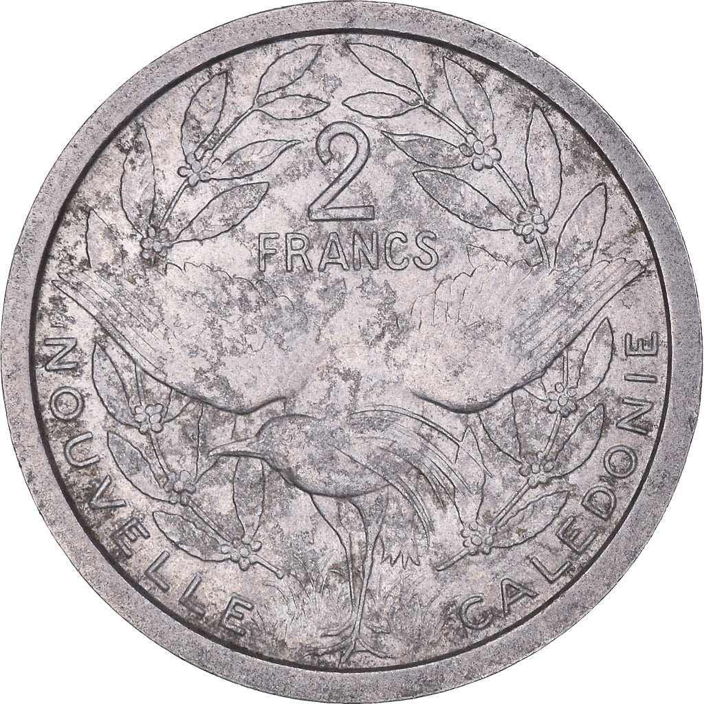 Coin, New Caledonia, 2 Francs, 1949, Paris, EF(40-45), Aluminum, KM:9