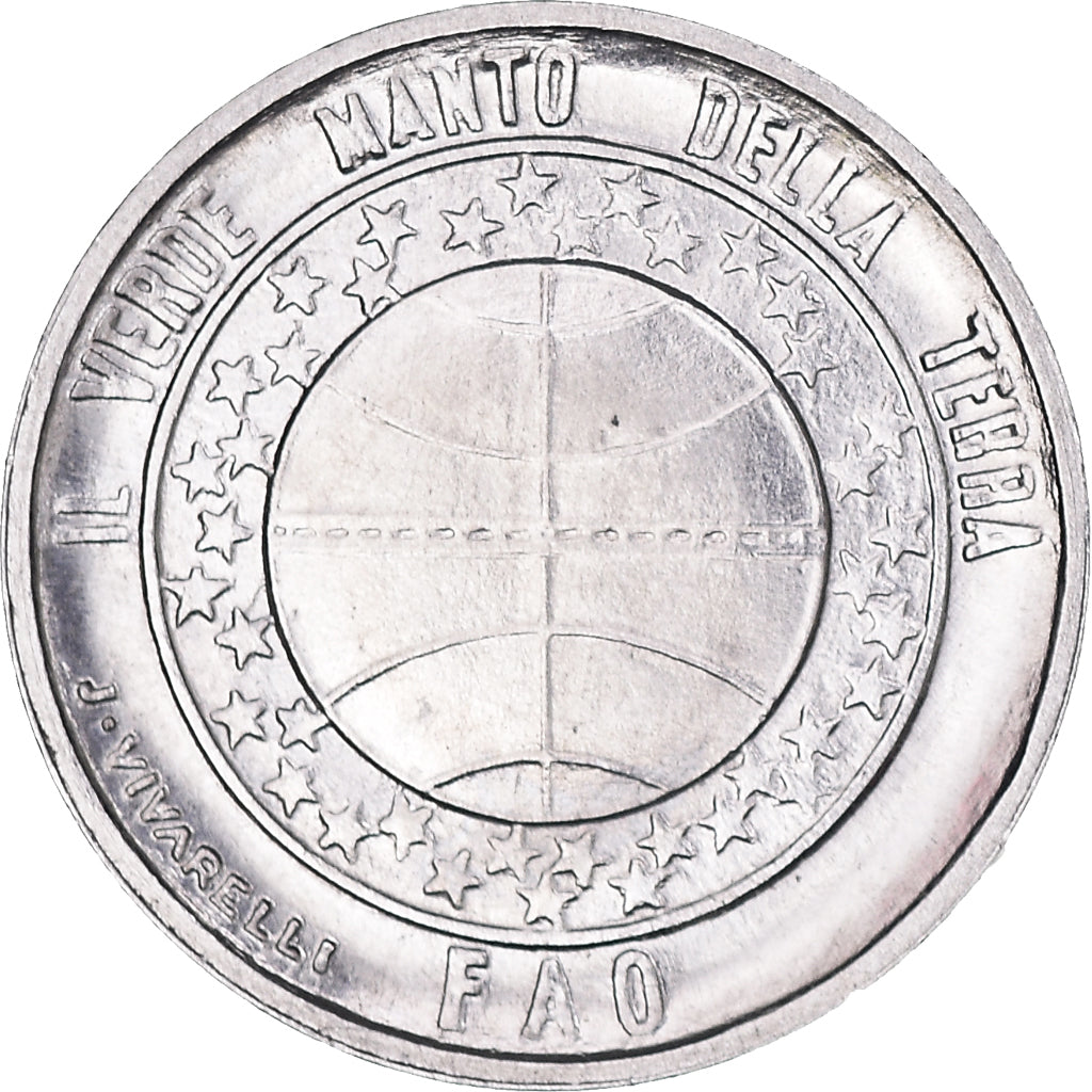 Coin, San Marino, Lira, 1977, MS(65-70), Aluminum, KM:63