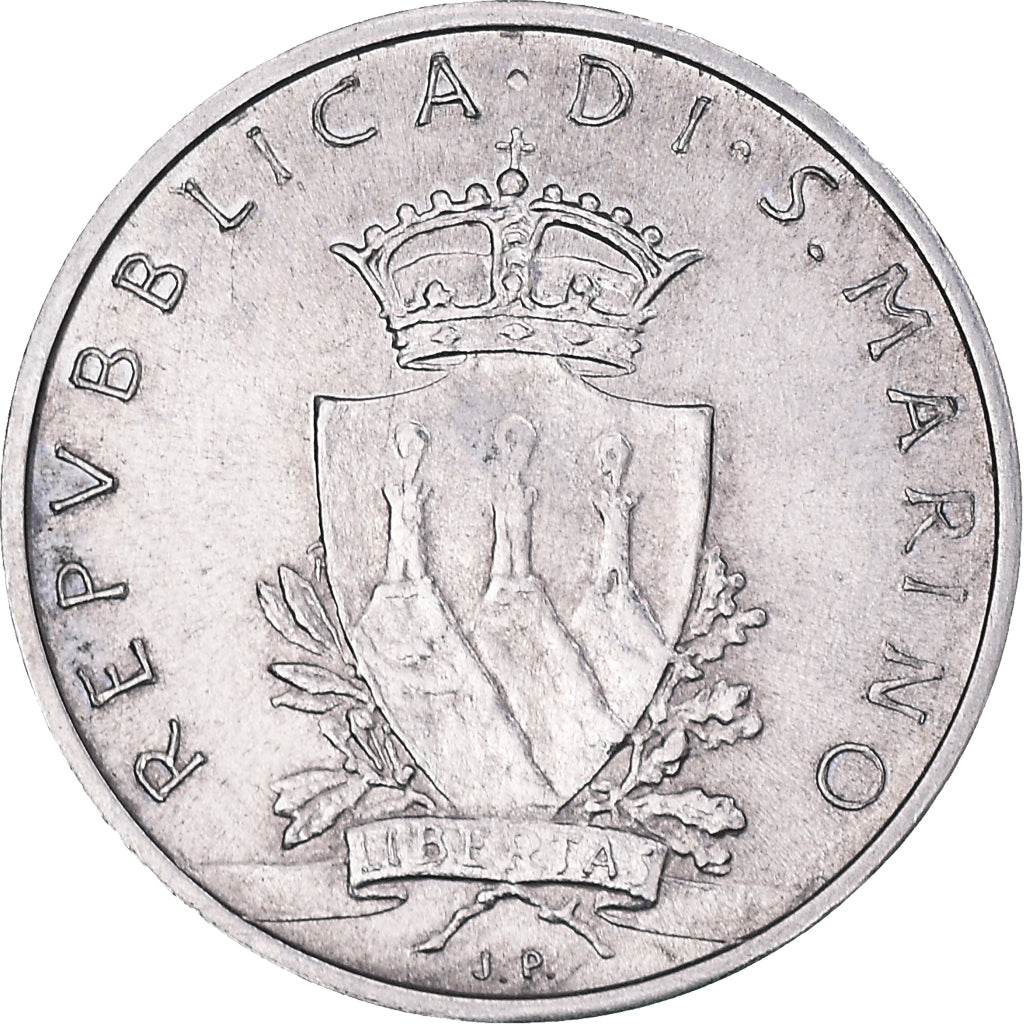 Coin, San Marino, Lira, 1979, Rome, MS(60-62), Aluminum, KM:89
