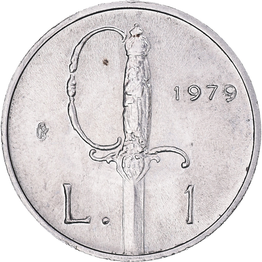 Coin, San Marino, Lira, 1979, Rome, MS(60-62), Aluminum, KM:89