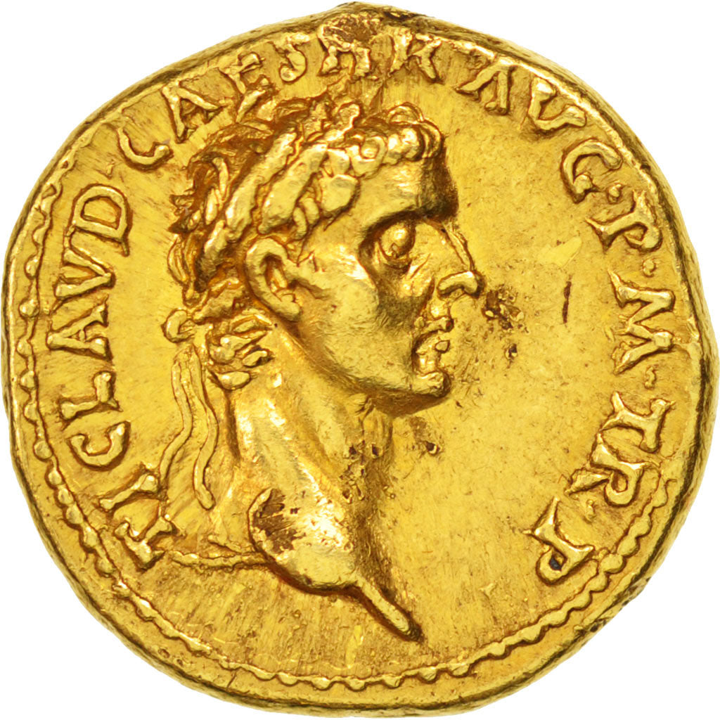 Claudius, Aureus, Lyons, AU(50-53), Gold, RIC #9