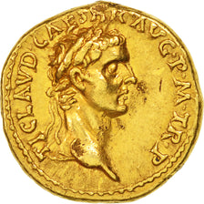 Claudius, Aureus, Lyons, AU(50-53), Gold, RIC #9