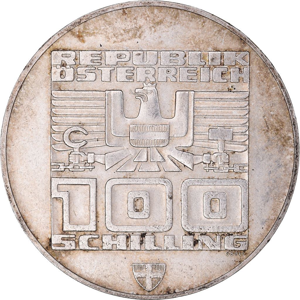 Coin, Austria, 100 Schilling, 1976, EF(40-45), Silver, KM:2929