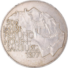 Moneda, Austria, Forteresse de Hohensalzburg, 100 Schilling, 1977, MBC, Plata