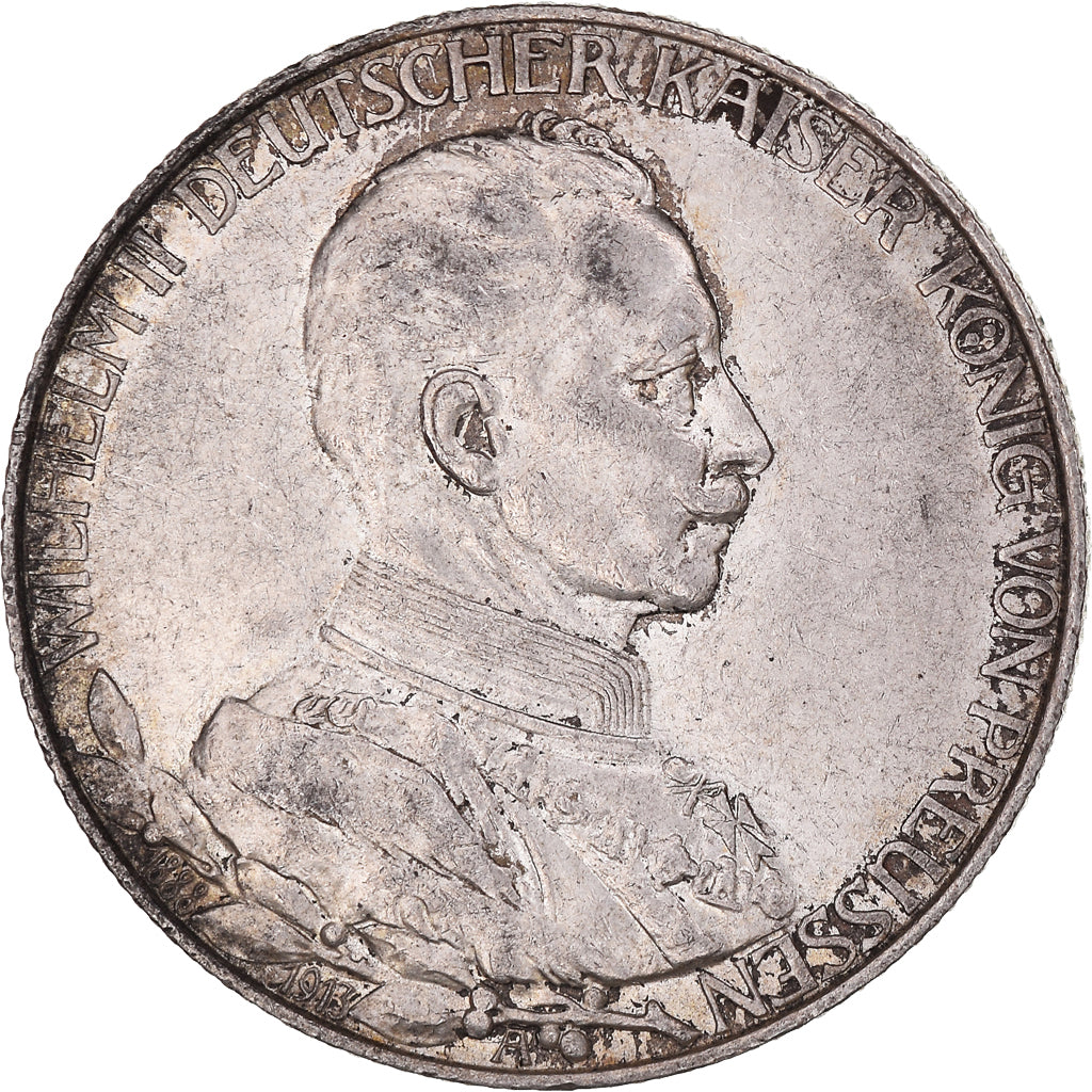 Coin, German States, PRUSSIA, Wilhelm II, 2 Mark, 1913, Berlin, EF(40-45)