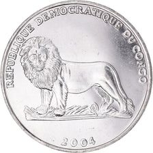 Coin, CONGO, DEMOCRATIC REPUBLIC, Franc, 2004, AU(50-53), Nickel Clad Steel