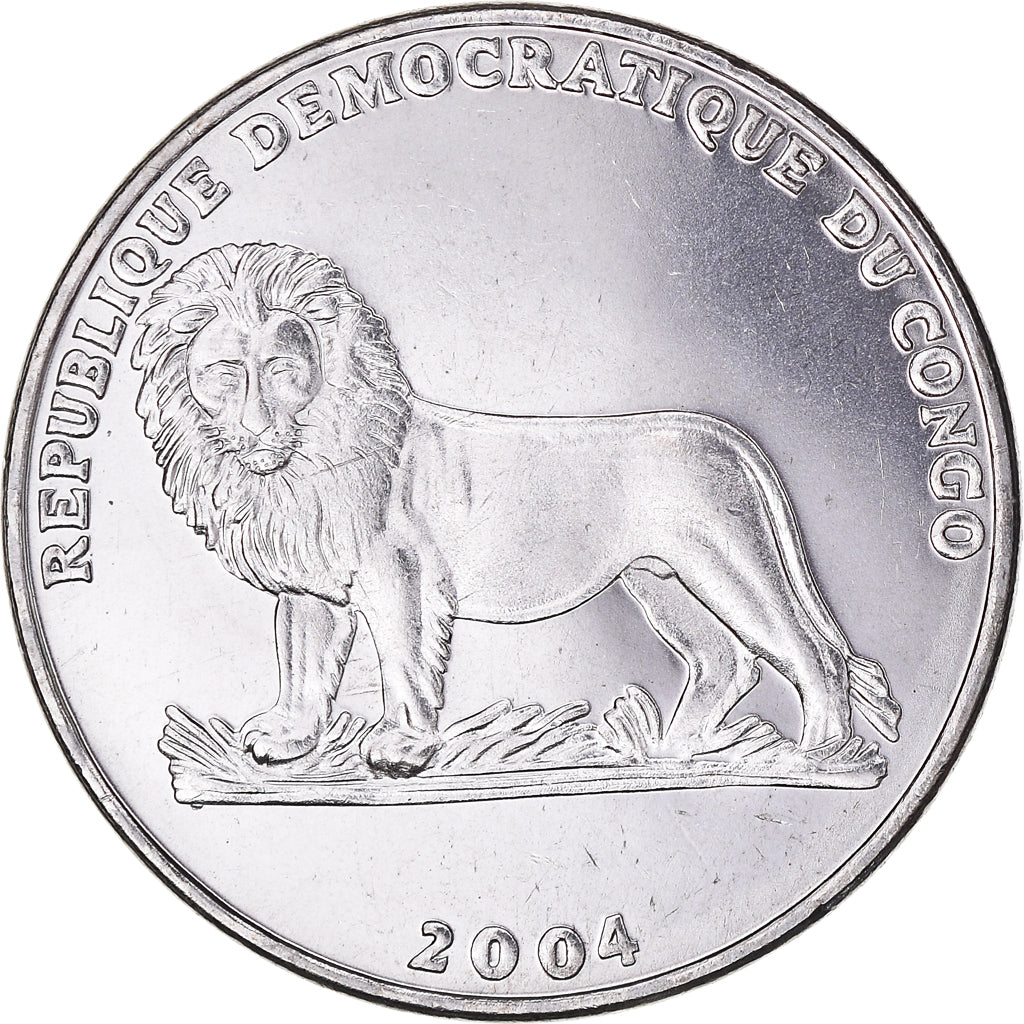 Coin, CONGO, DEMOCRATIC REPUBLIC, Franc, 2004, MS(60-62), Nickel Clad Steel