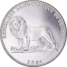 Coin, CONGO, DEMOCRATIC REPUBLIC, Franc, 2004, MS(60-62), Nickel Clad Steel
