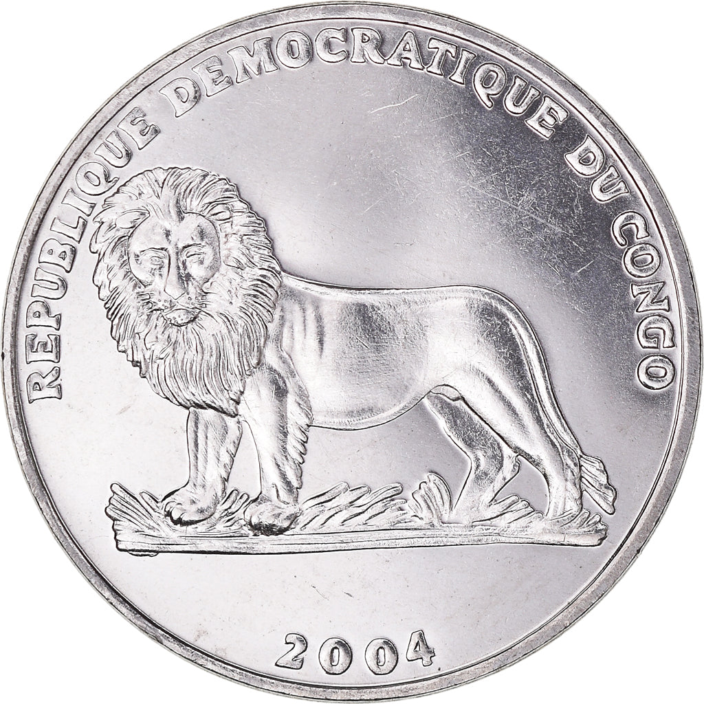 Coin, CONGO, DEMOCRATIC REPUBLIC, Franc, 2004, MS(60-62), Nickel Clad Steel