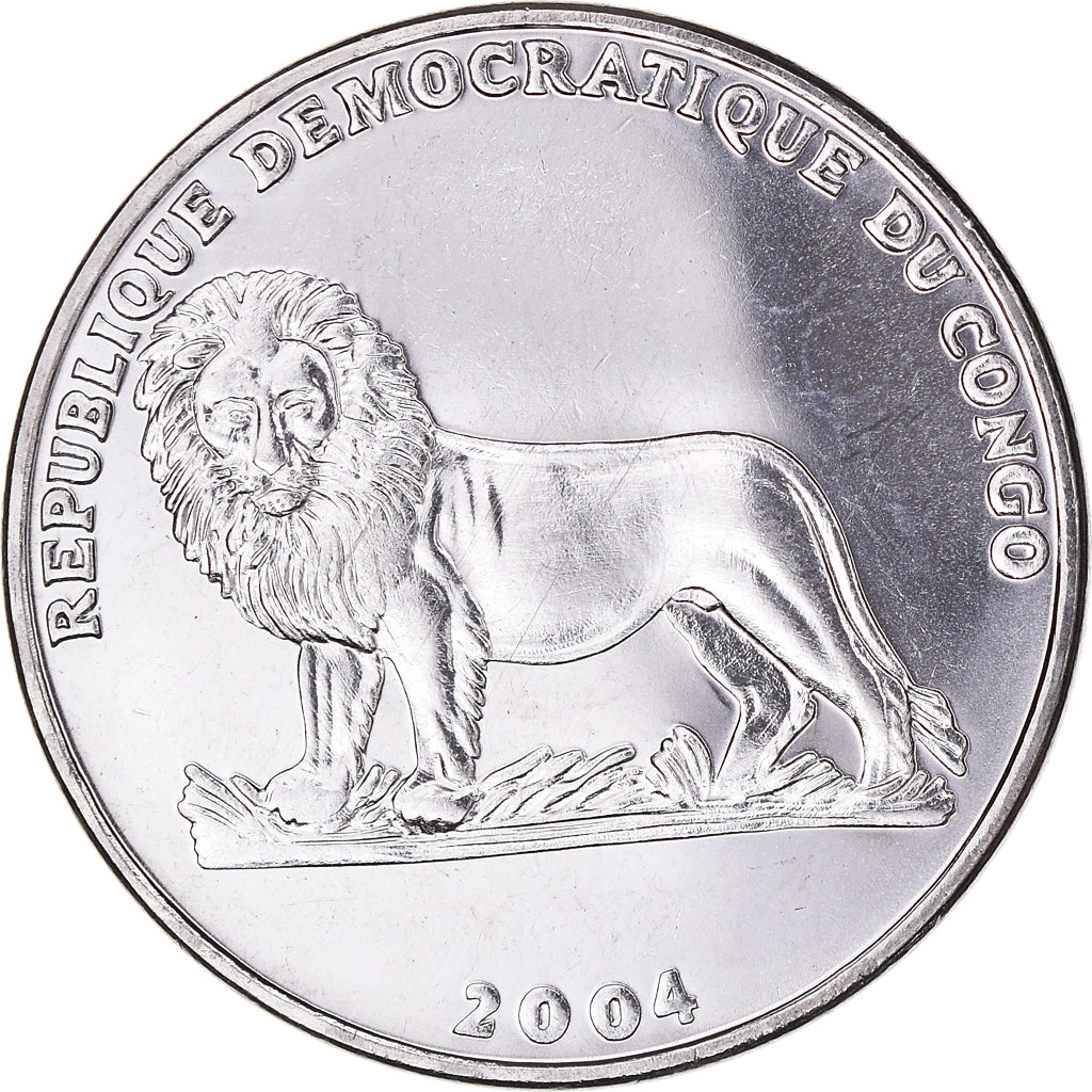 Moneta, CONGO, REPUBBLICA DEMOCRATICA DEL, Franc, 2004, SPL, Acciaio ricoperto