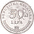 Moneta, Chorwacja, 50 Lipa, 2011, EF(40-45), Nickel platerowany stalą, KM:8
