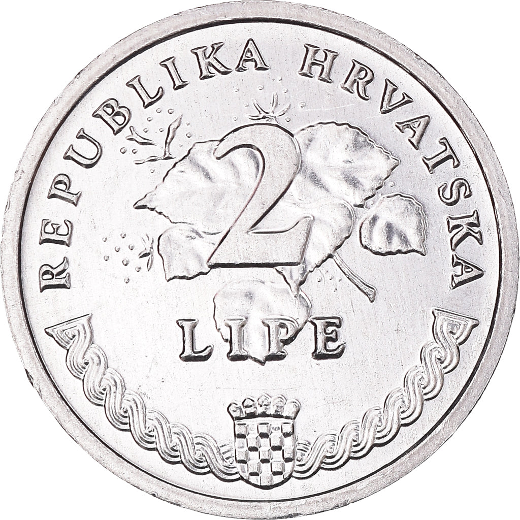 Coin, Croatia, 2 Lipe, 1995, MS(60-62), Aluminum, KM:4