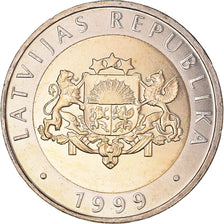 Moneda, Letonia, 2 Lati, 1999, SC, Bimetálico, KM:38