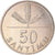 Moneta, Łotwa, 50 Santimu, 1992, MS(60-62), Miedź-Nikiel, KM:13