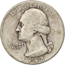United States, Washington Quarter, 1942, Philadelphia, KM:164, TB