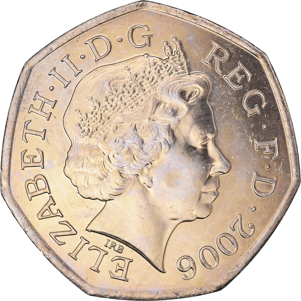 Moneta, Gran Bretagna, Elizabeth II, 50 Pence, 2006, SPL-, Rame-nichel, KM:991