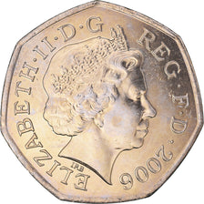 Moneta, Gran Bretagna, Elizabeth II, 50 Pence, 2006, SPL-, Rame-nichel, KM:991