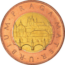 Moneta, Repubblica Ceca, 50 Korun, 1993, SPL+, Bi-metallico, KM:1