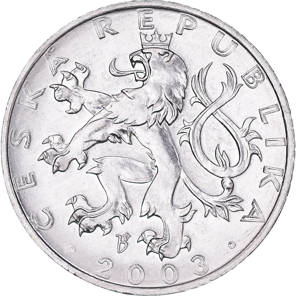 Moeda, República Checa, 50 Haleru, 2003, Jablonec nad Nisou, MS(63), Alumínio