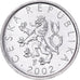 Coin, Czech Republic, 10 Haleru, 2002, MS(64), Aluminum, KM:6
