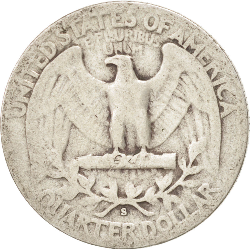 United States, Washington Quarter, 1942, San Francisco, KM:164, VF(20-25)