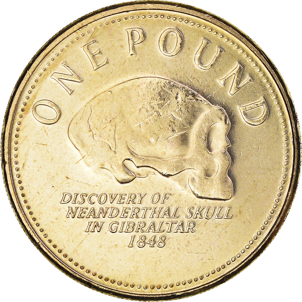 Coin, Gibraltar, Elizabeth II, Pound, 2006, MS(60-62), Nickel-brass, KM:1091