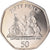 Coin, Gibraltar, Elizabeth II, 50 Pence, 2006, MS(60-62), Copper-nickel, KM:1068
