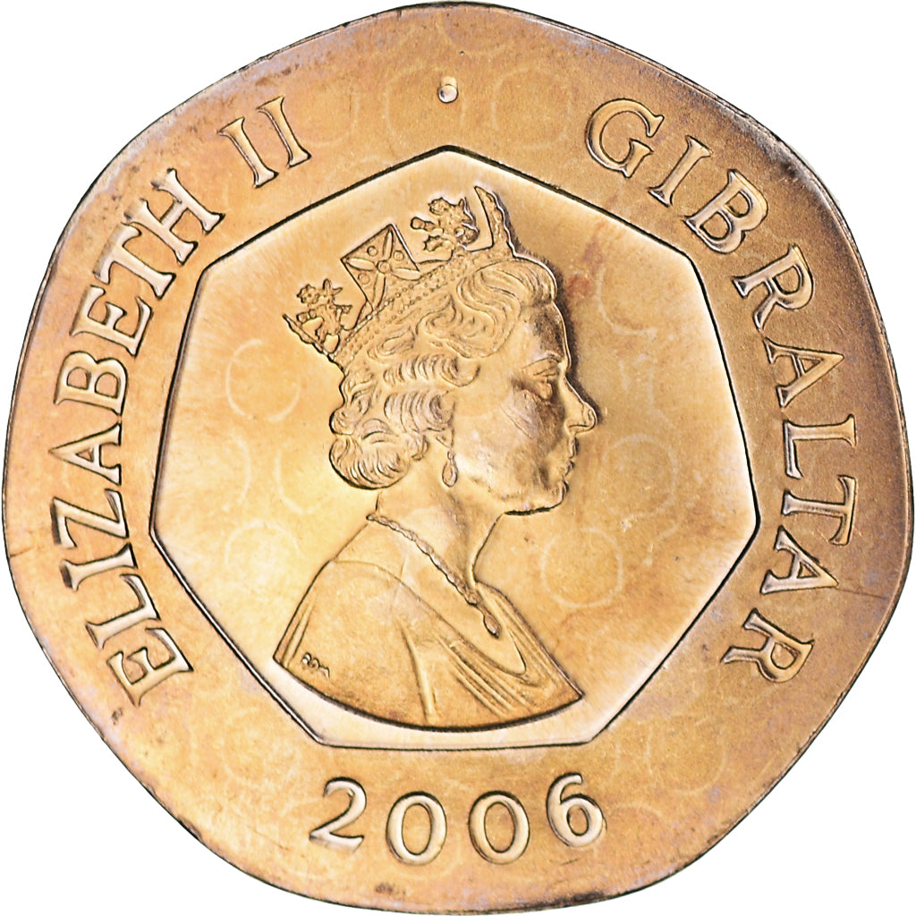 Coin, Gibraltar, Elizabeth II, 20 Pence, 2006, Pobjoy Mint, MS(64)