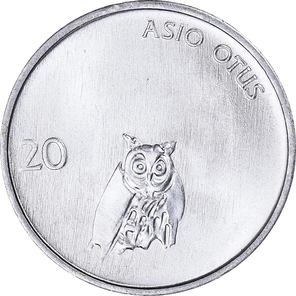 Coin, Slovenia, 20 Stotinov, 1992, MS(65-70), Aluminum, KM:8