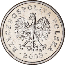 Coin, Poland, 20 Groszy, 2003, Warsaw, MS(60-62), Copper-nickel, KM:280