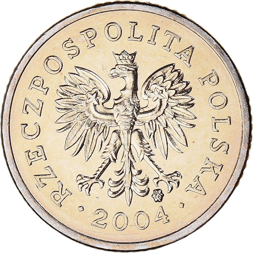 Monnaie, Pologne, 10 Groszy, 2004, Warsaw, SPL, Cupro-nickel, KM:279