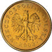 Coin, Poland, 5 Groszy, 2003, Warsaw, MS(64), Brass, KM:278