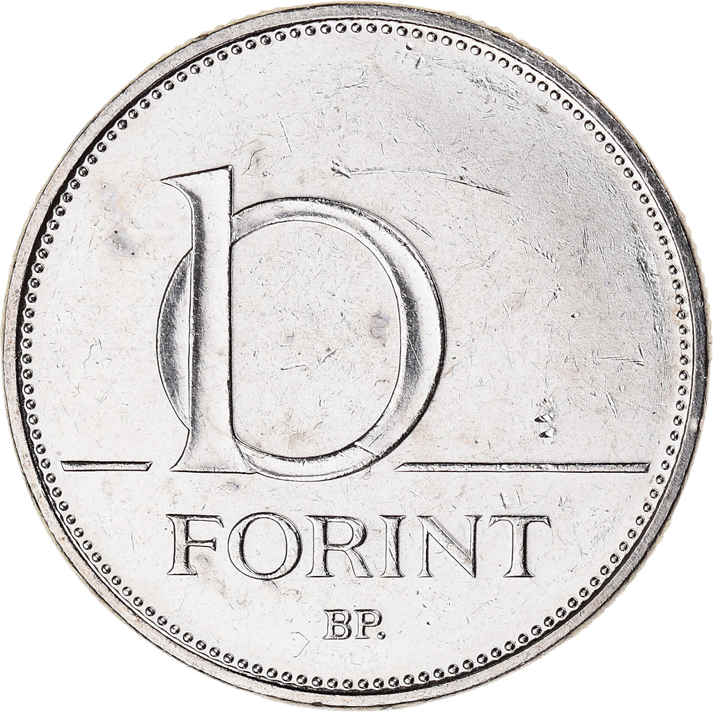 Coin, Hungary, 10 Forint, 2004, VF(20-25), Copper-nickel, KM:695